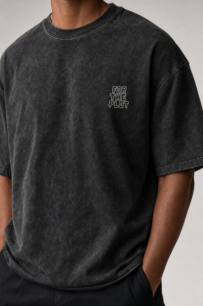 FTP: “The World is Yours” Vintage Charcoal Washed Graphic Street Tee