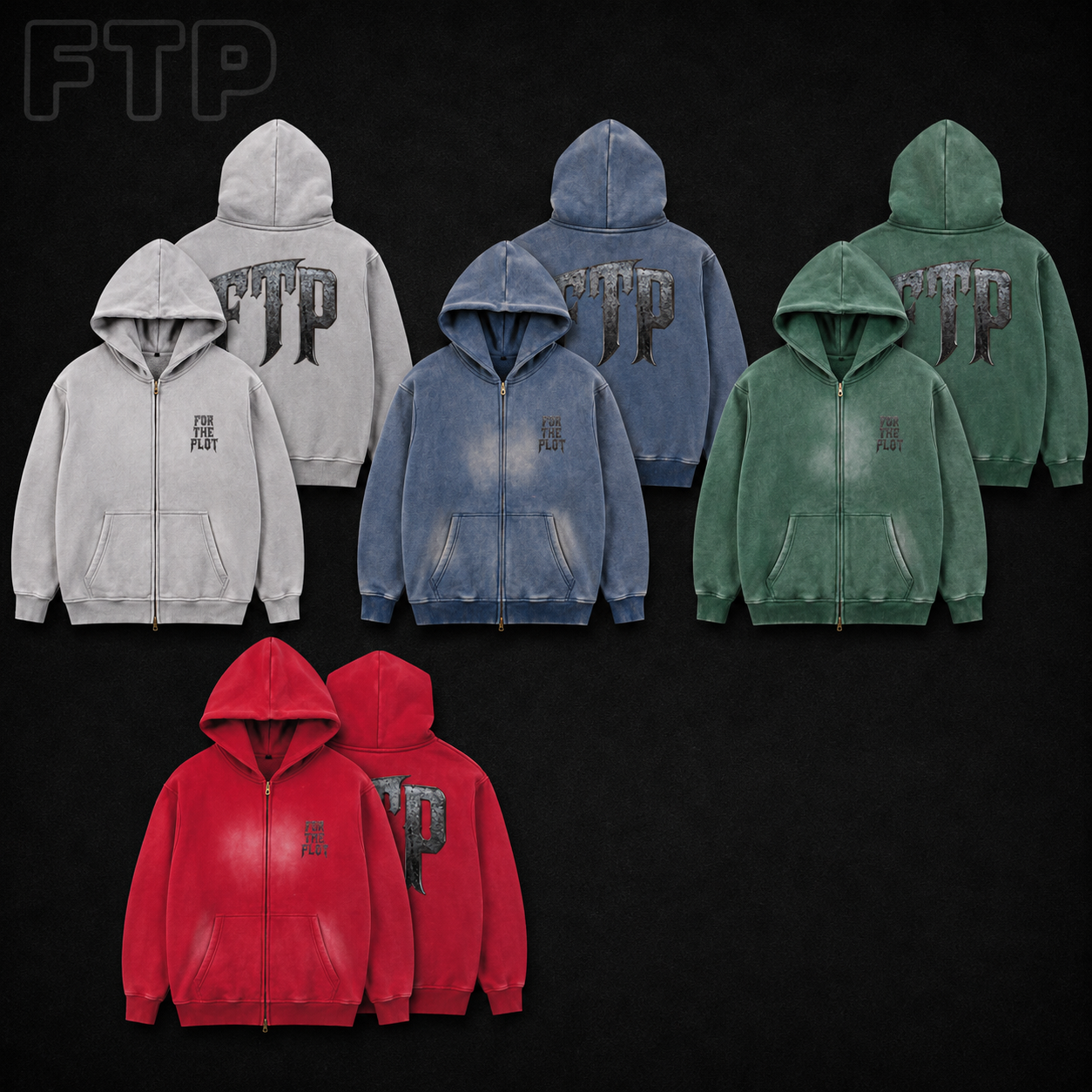 FTP: "Bulletproof" Faded Hoodie