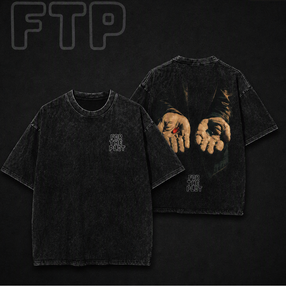 FTP: “The Choice is Yours” Vintage Charcoal Washed Graphic Street Tee