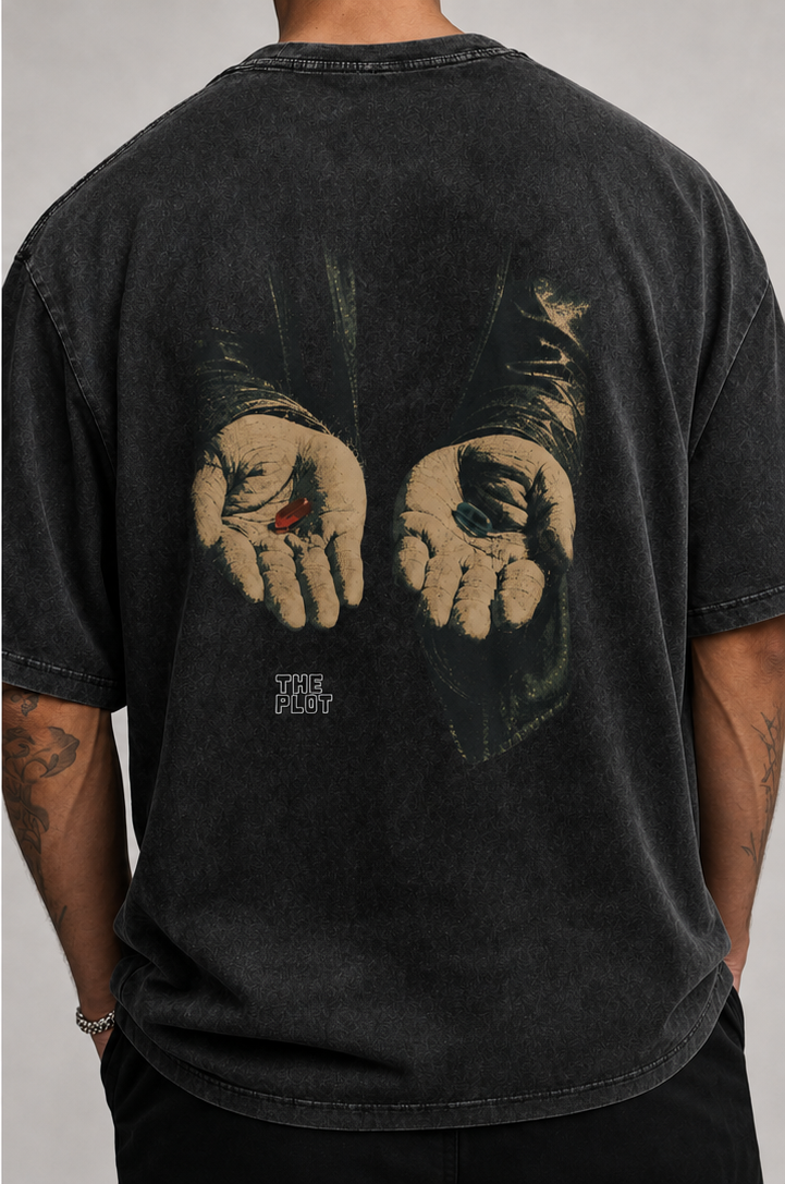 FTP: “The Choice is Yours” Vintage Charcoal Washed Graphic Street Tee
